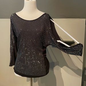 Black Studded INC Shirt